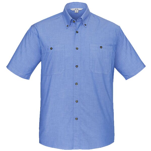 Biz Collection Chambray Short Sleeve Shirt Thumbnail