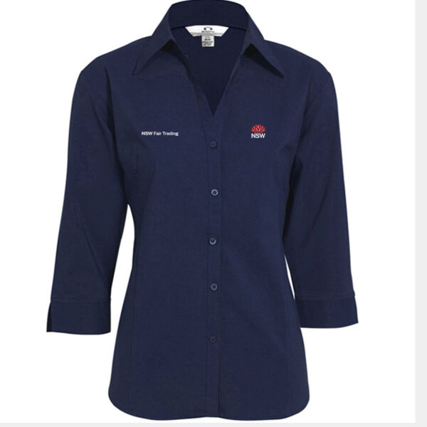 BIZ-LB7300 LADIES METRO 3/4 SLEEVE SHIRT Thumbnail