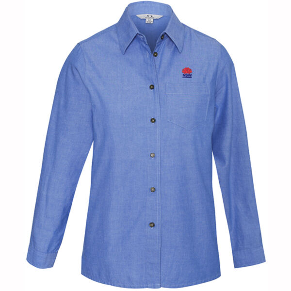 BIZ-LB6201 Ladies Chambray L/S Shirt NSW Government Thumbnail